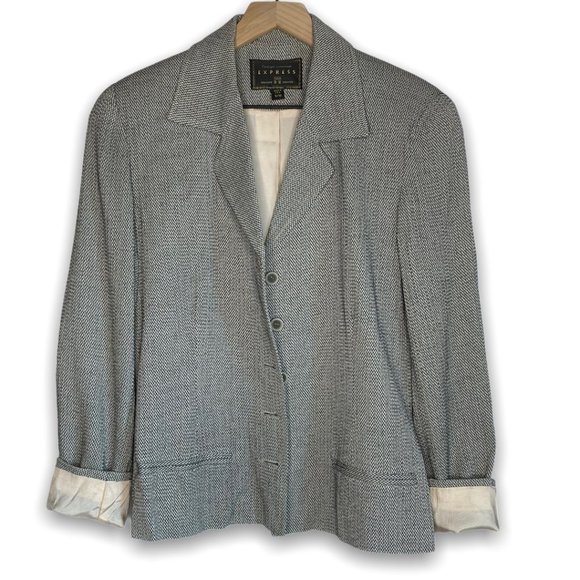 Vintage CI Express Long Sleeve Button Up Blazer - Picture 3 of 16